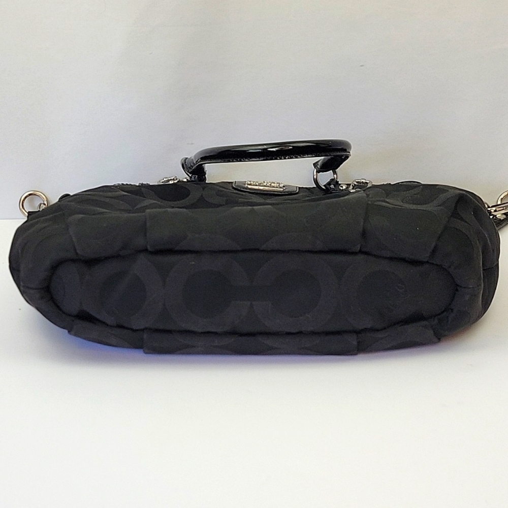 Coach Madison Op Art Lindsay Satchel Black F1173-18649 - Picture 6 of 16